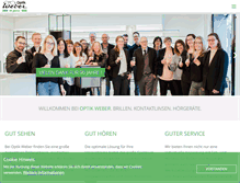 Tablet Screenshot of optik-weber.de